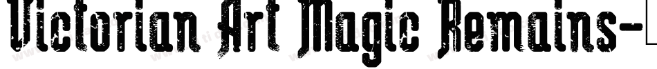 Victorian Art Magic Remains字体转换
